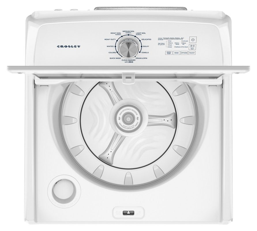 NEW  Crosley 4.5 Cu. Ft. Top Load Agitator Washer W. Stainless Steel Drum & Built-in Faucet (White) - 10 Year  LTD Warranty Model# CWW4512RW