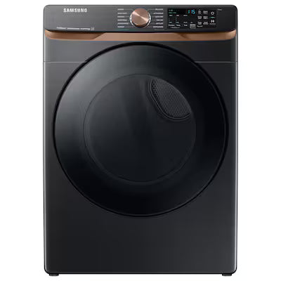 Samsung 7.5-cu ft Stackable Vented Gas Dryer with Steam Cycle ( Brushed Black ) Model# DVG50BG8300V