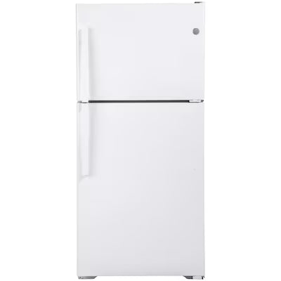 Coming Soon GE 19.1-cu ft Standard-Depth 30-in Wide Top-Freezer Refrigerator ( White ) ENERGY STAR Certified Model# GTE19DTNRWW