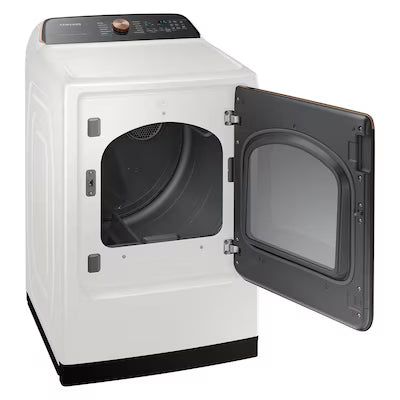 Samsung 7.4-cu ft Vented Electric Dryer with Steam Cycle ( Ivory ) Model# DVE55A7300E