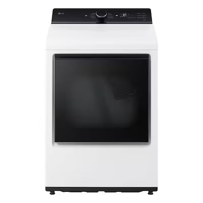 LG 7.3-cu ft Vented Electric Dryer ( Alpine White ) Model# DLE8400WE