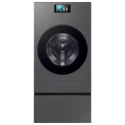 Samsung All-in-one Washer Dryer Pedestal ( Dark steel ) with Storage Drawer Model# WE702NZ