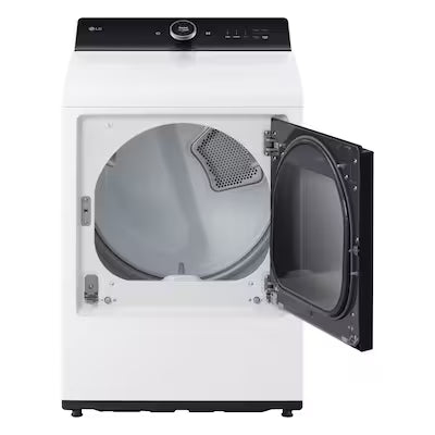 LG 7.3-cu ft Vented Electric Dryer with Steam Cycle ( White ) Model# DLEX8600WE