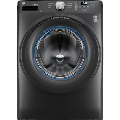Coming Soon GE UltraFresh Vent System Stackable Large ( 4.6-cu ft ) Front-Load Washer ( Carbon Graphite ) Model# GFW350SPYDS