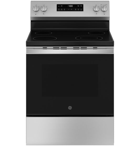 Coming Soon 30 in. 4 Burner Element Free-Standing Electric Range in Stainless Steel w/Stainless Knobs Model# GRF40HSVSS